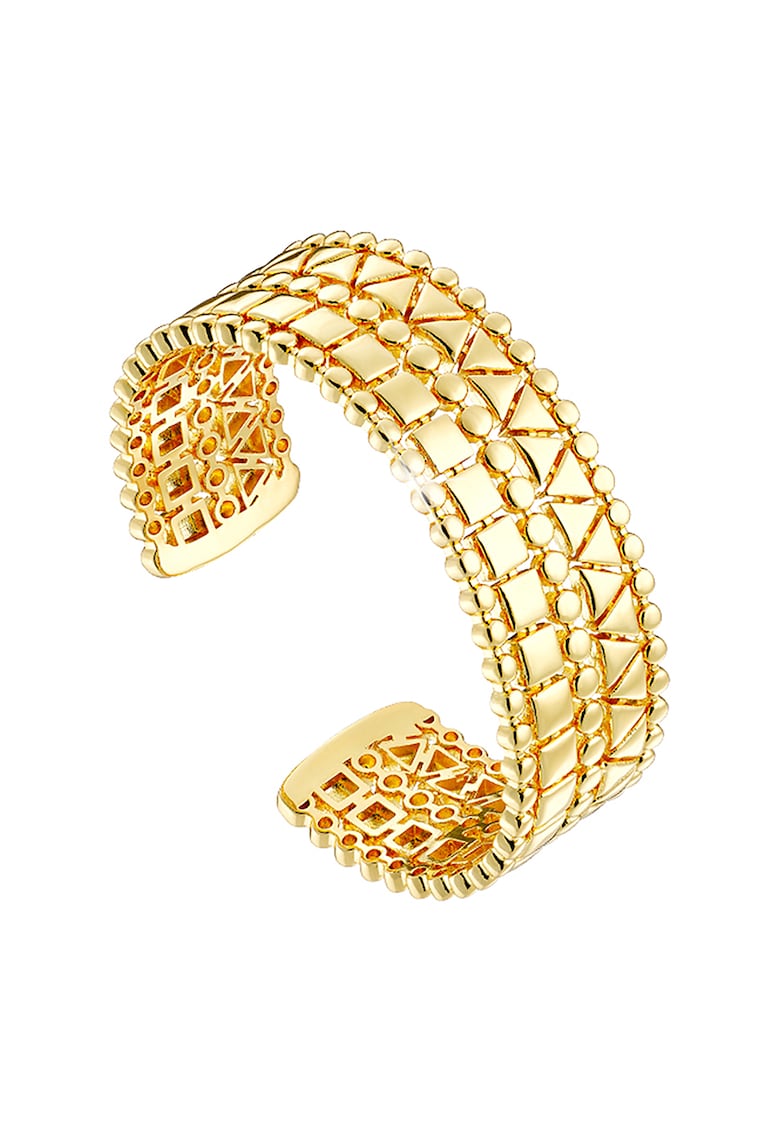 Bratara rigida masiva placata cu aur de 18K - Auriu