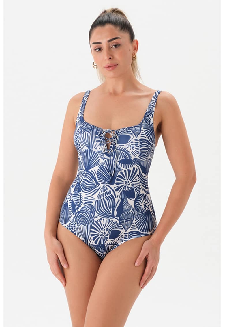 Costum de baie intreg cu siret