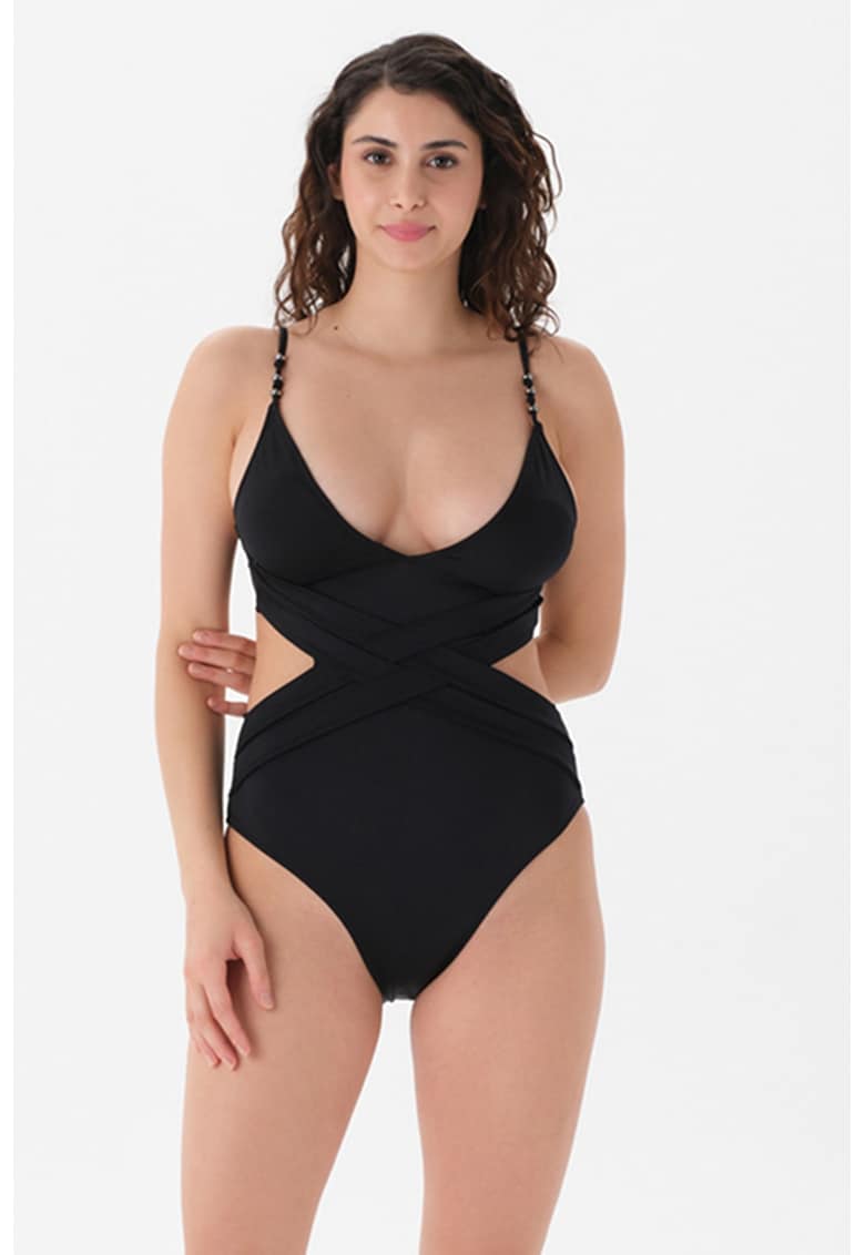 Costum de baie intreg cu decupaje