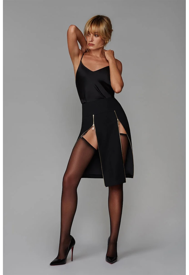 Fustă creion cu fermoar - Fustă creion cu fermoar -