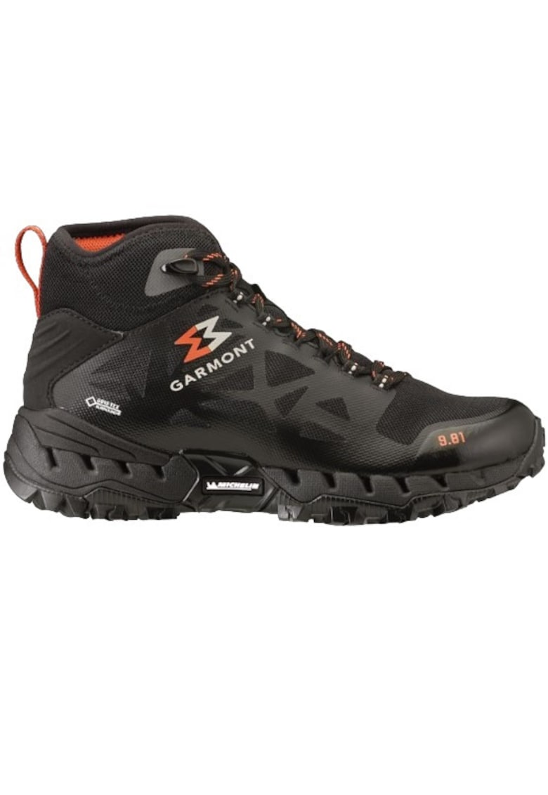 Bocanci trekking dama 9.81 N Air G 2.0 Mid GTX Negru/Rosu - Negru