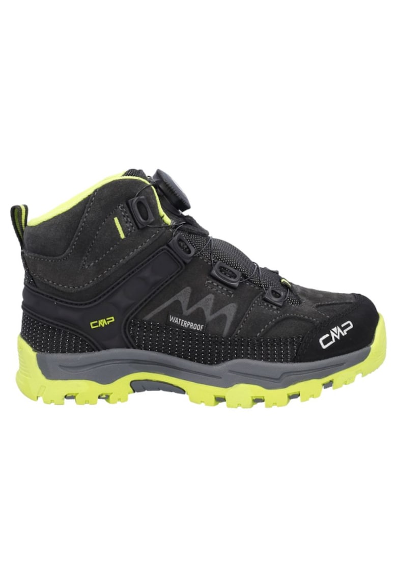 Bocanci trekking copii Kiruna Mid FitGo FW 2024 Negru/Galben