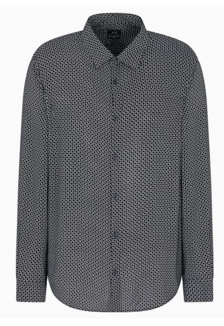 Armani Exchange Camasa regular fit cu imprimeu