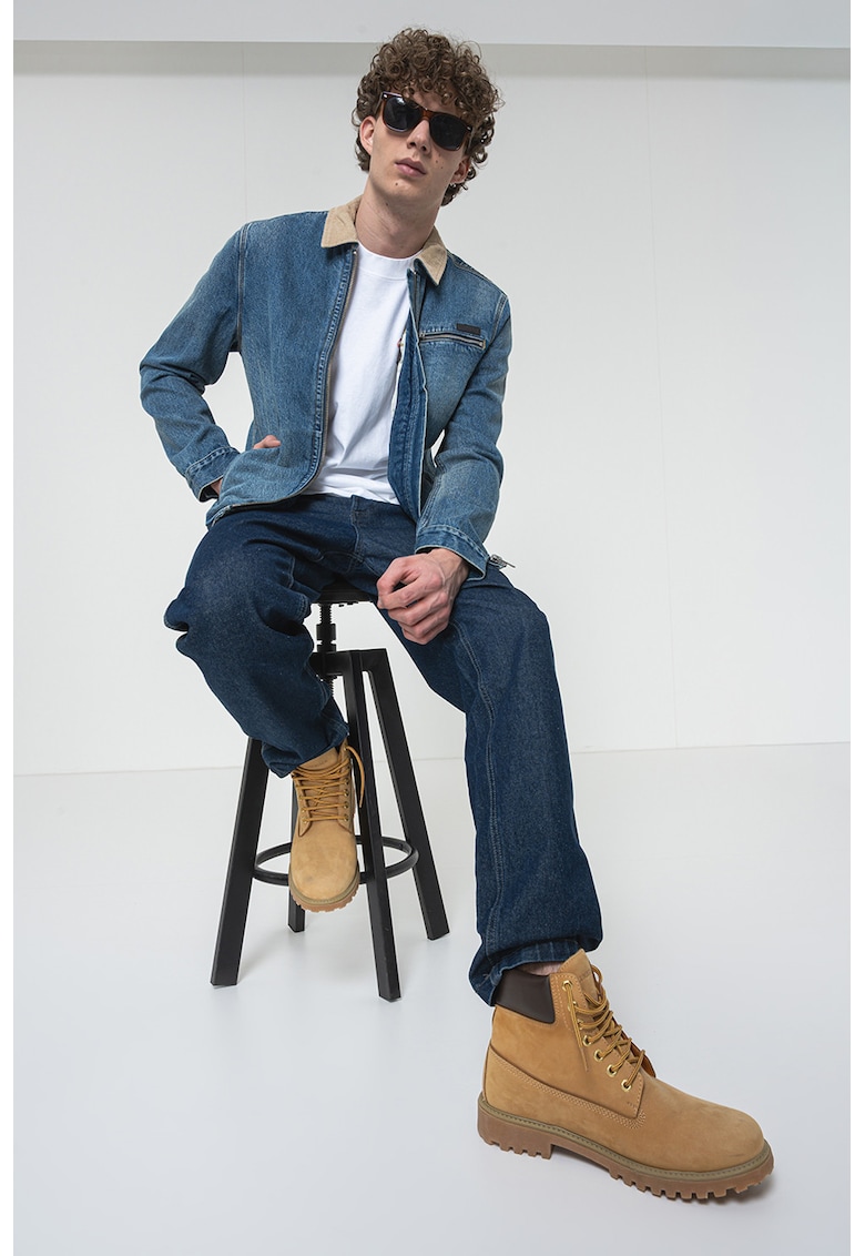 Jacheta de denim cu fermoar Rothwell