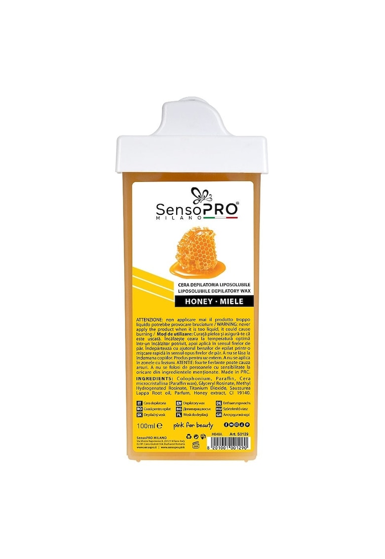 Ceara Epilat Unica Folosinta Rezerva Honey 100 ml - Aplicator Ingust