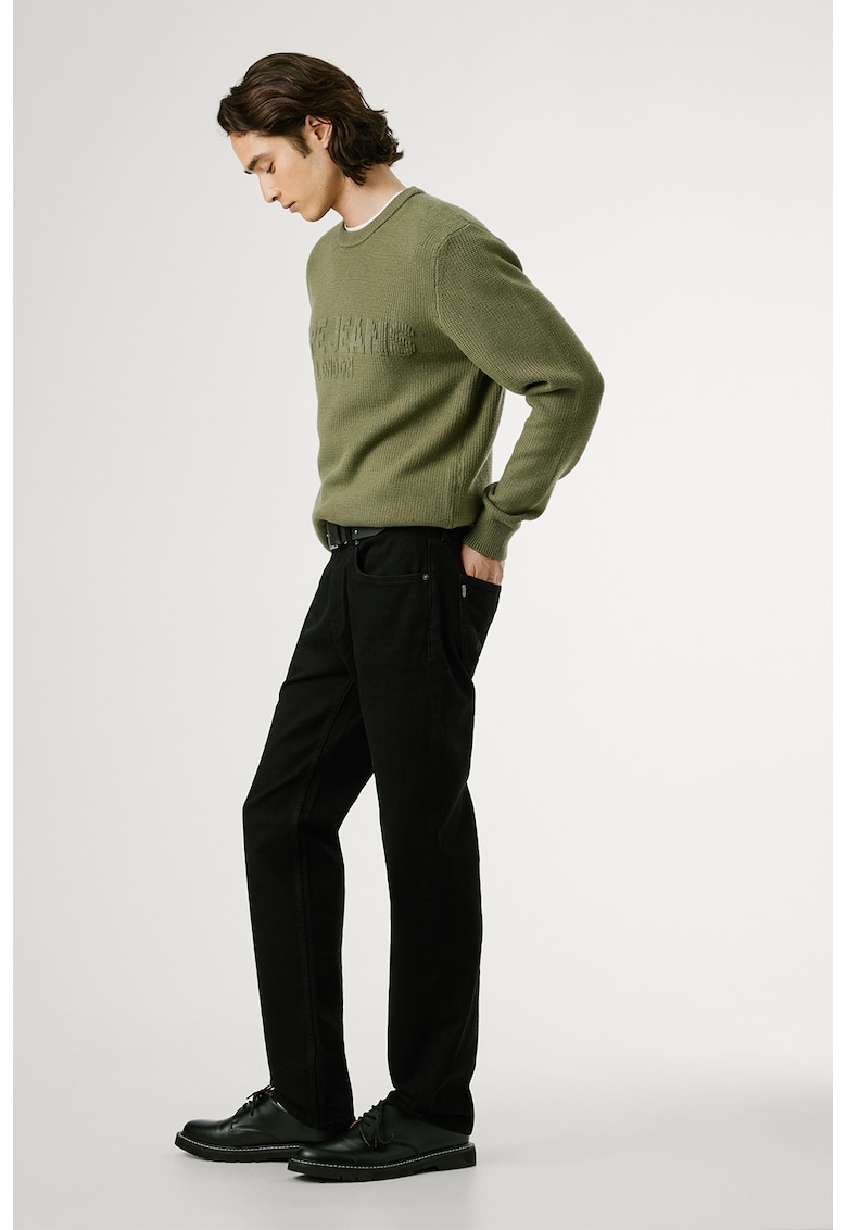 Blugi drepti cu talie medie Cash