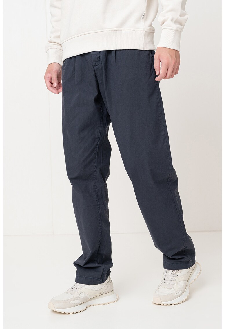 Pantaloni drepti cu buzunare laterale - Albastru ultramarin