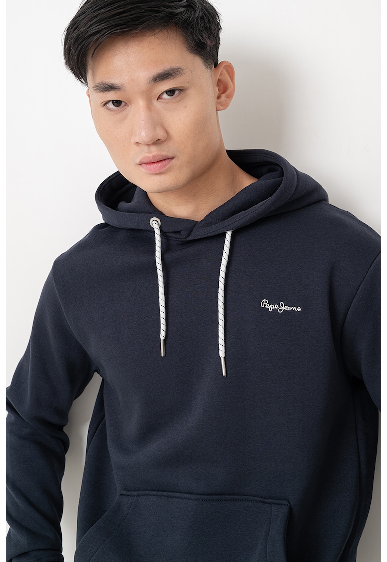 Hanorac din amestec de bumbac cu logo