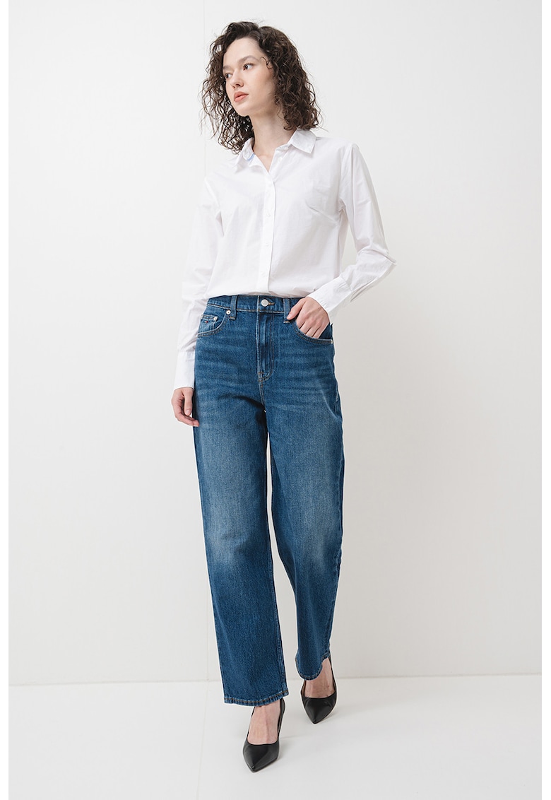 Camasa regular fit uni de bumbac - Alb