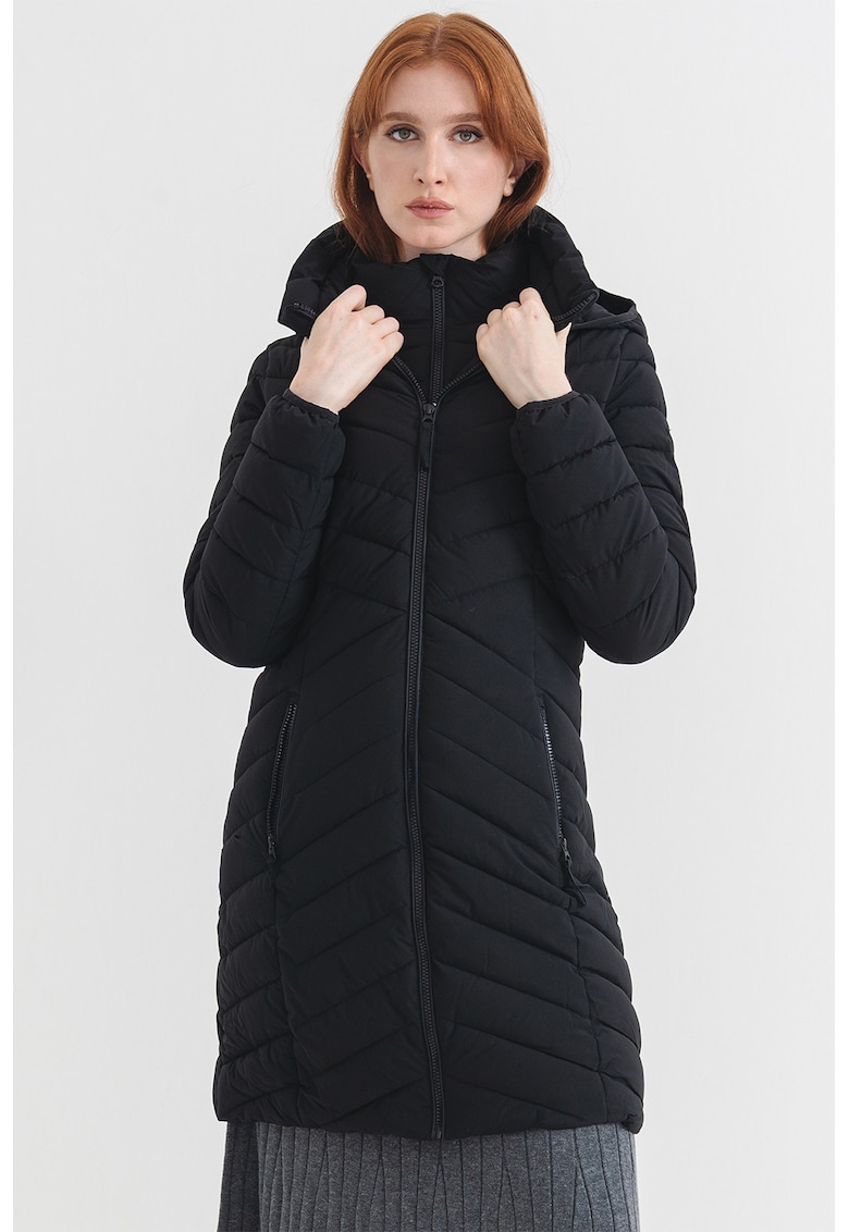 Geaca lunga matlasata