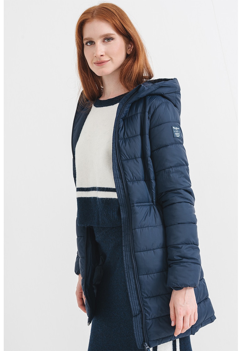 Geaca cu buzunare laterale - Albastru ultramarin