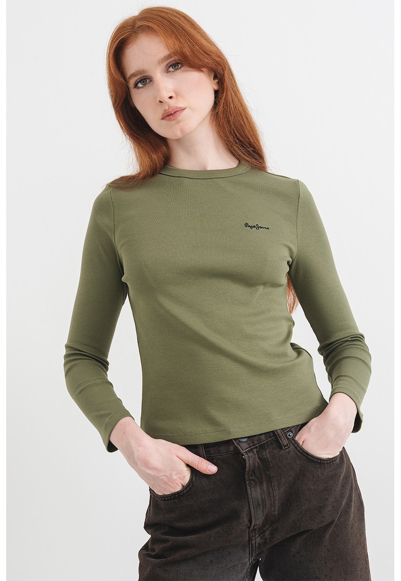 Bluza striata Betina - Verde feriga