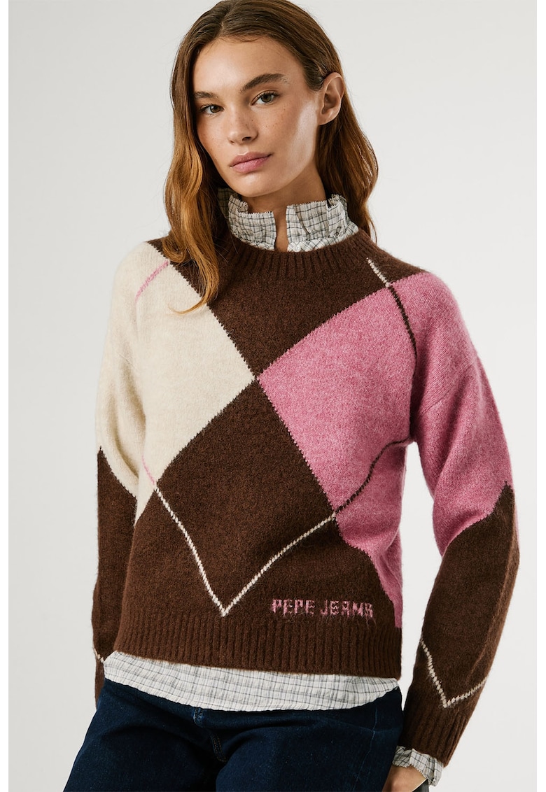 Pulover cu model argila