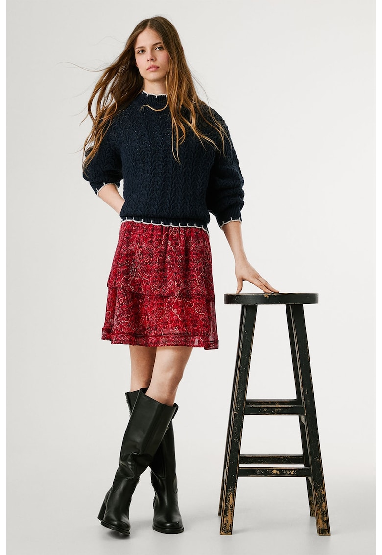 Fusta mini cu imprimeu