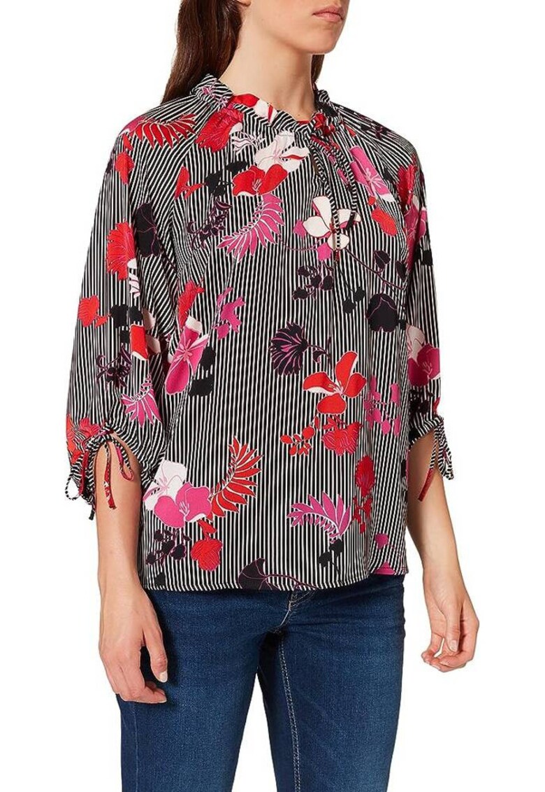 Bluza cu imprimeu si maneci raglan -