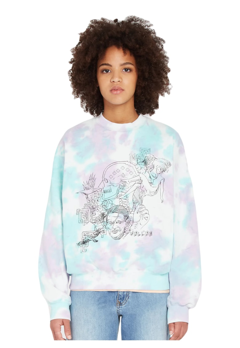 Bluza sport cu imprimeu tie-dyeMerlin Murray - Bluza sport cu imprimeu tie-dyeMerlin Murray -