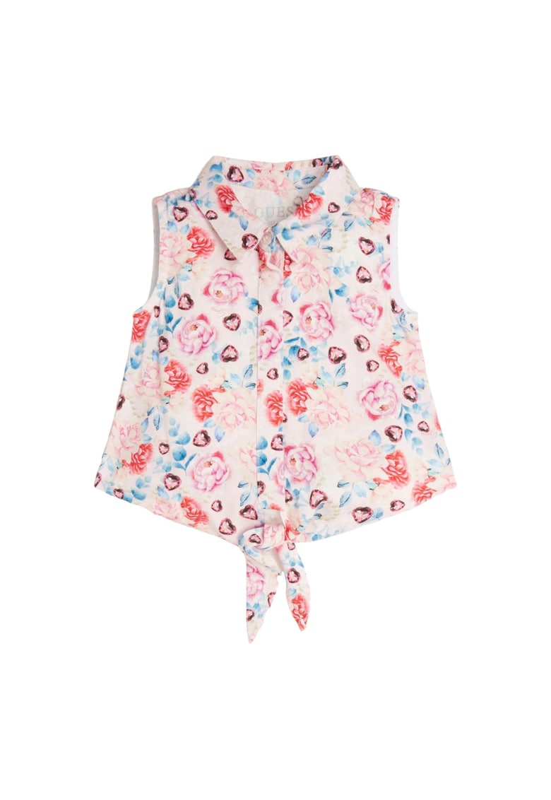 Camasa fara maneci cu imprimeu floral - Camasa fara maneci cu imprimeu floral -