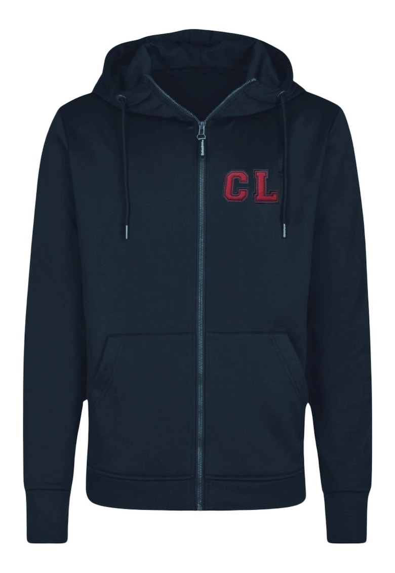 Hanorac CXL - negru - bumbac/poliester - cu fermoar - gluga integrata