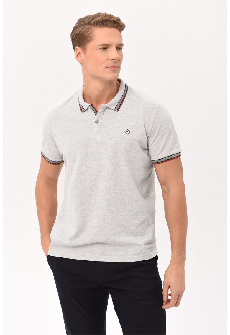 Tricou polo O-Harper pentru barbati - crem melange