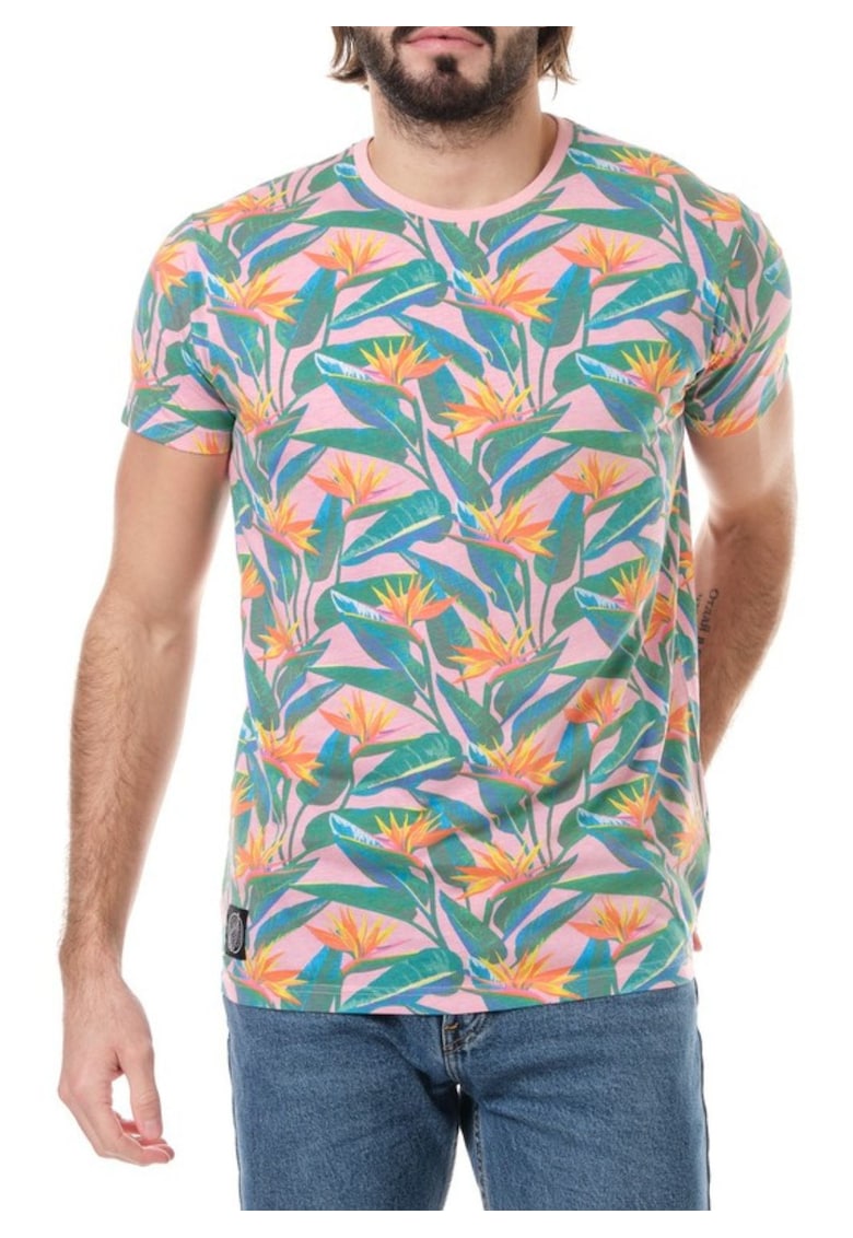Tricou cu imprimeu floral - Tricou cu imprimeu floral -