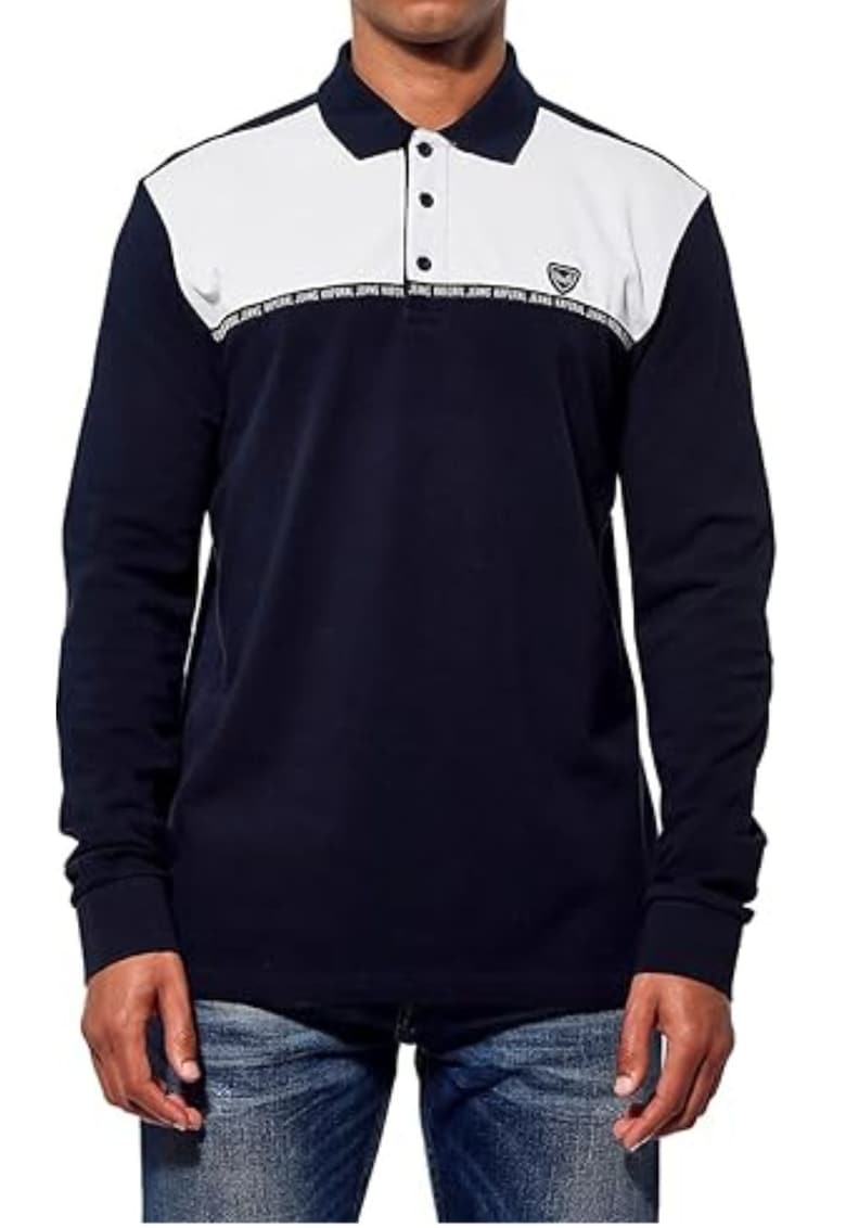 Bluza cu guler polo din bumbac regular fit -