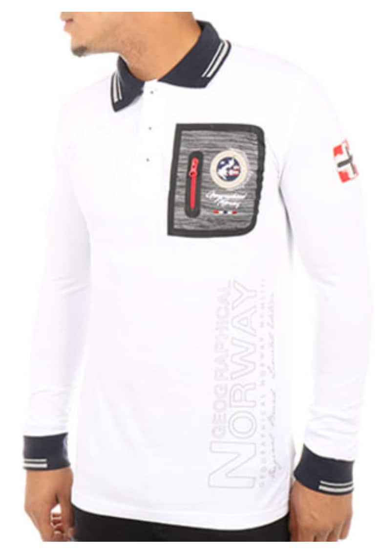 Bluza polo cu imprimeu logo Kitor - Bluza polo cu imprimeu logo Kitor -