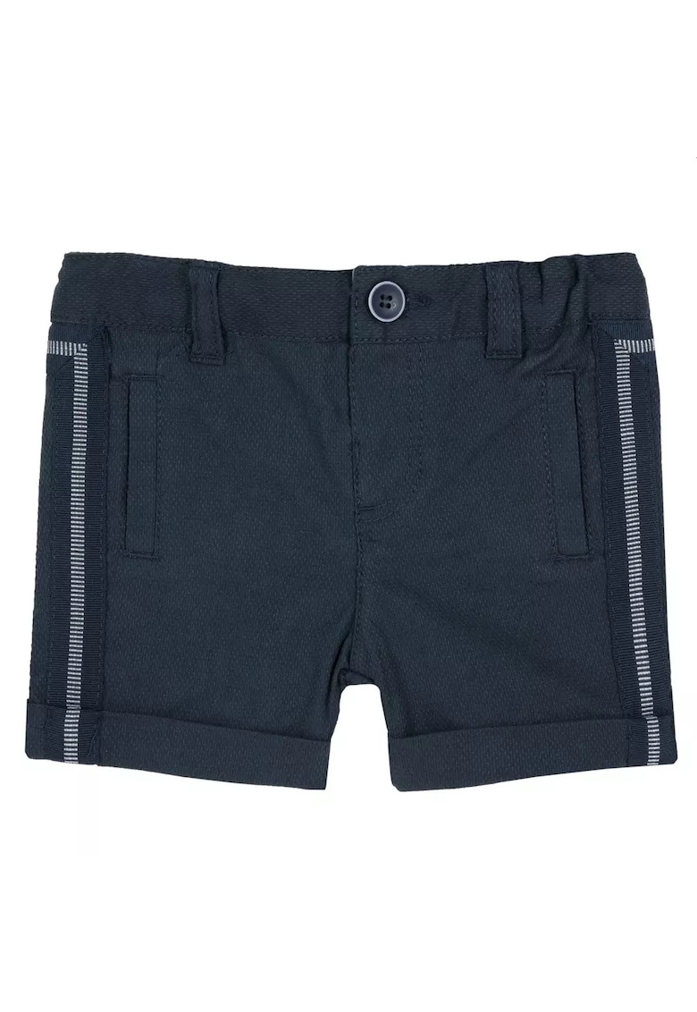 Pantaloni scurti cu detalii contrastante -