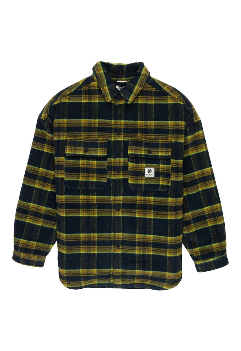 Jacheta camasa in carouri cu captuseala teddy -