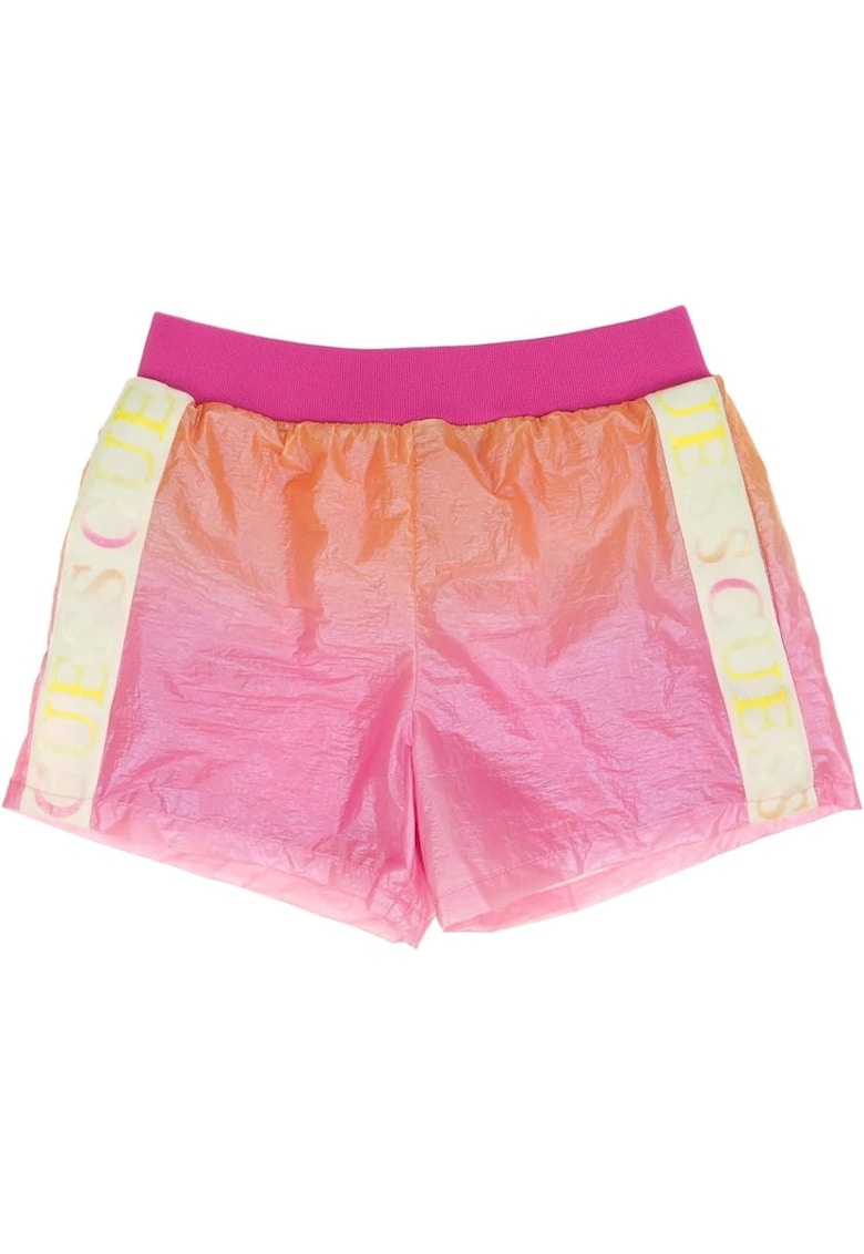 Pantaloni scurti pentru fitness cu benzi logo -