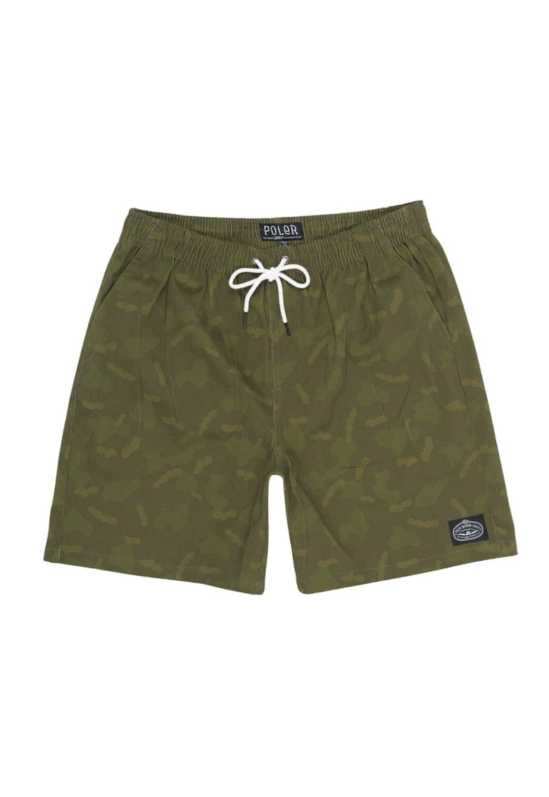 Pantaloni scurti cu imprimeu abstract - Pantaloni scurti cu imprimeu abstract -