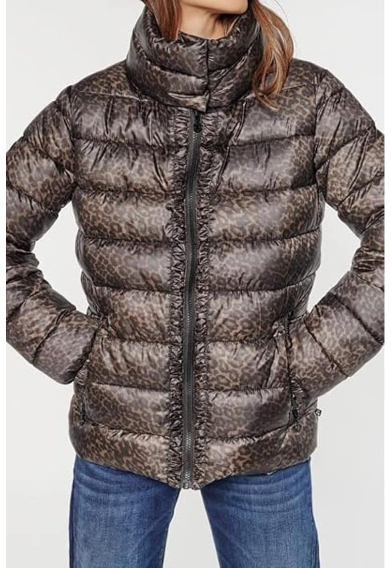 Geaca matlasata cu animal print Leozel - Geaca matlasata cu animal print Leozel -