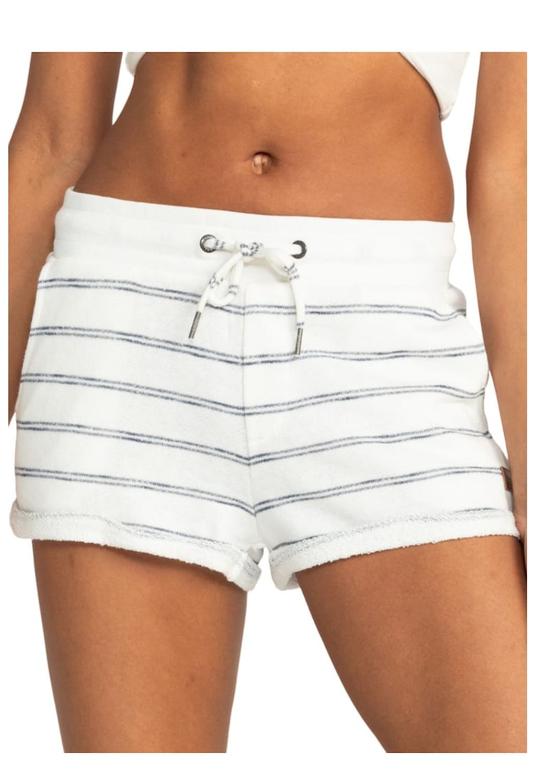 Pantaloni scurti cu imprimeu in dungi Pantaloni scurti cu imprimeu in dungi