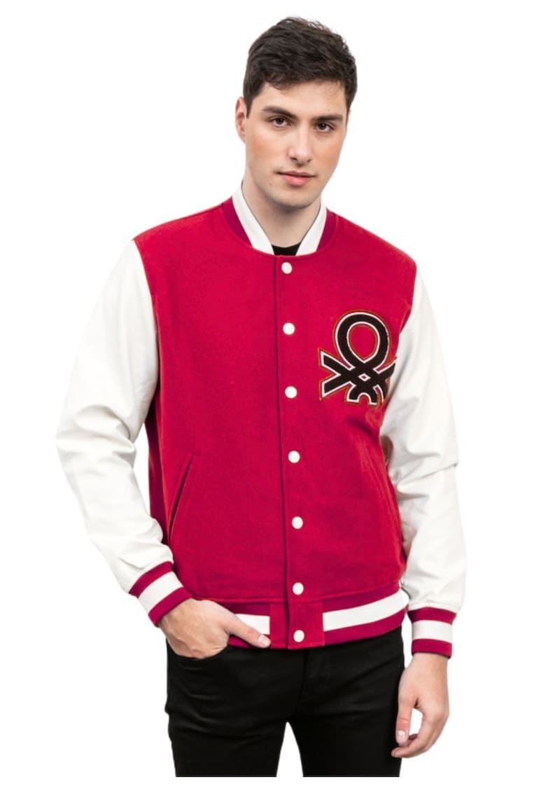 Jacheta varsity cu logo -