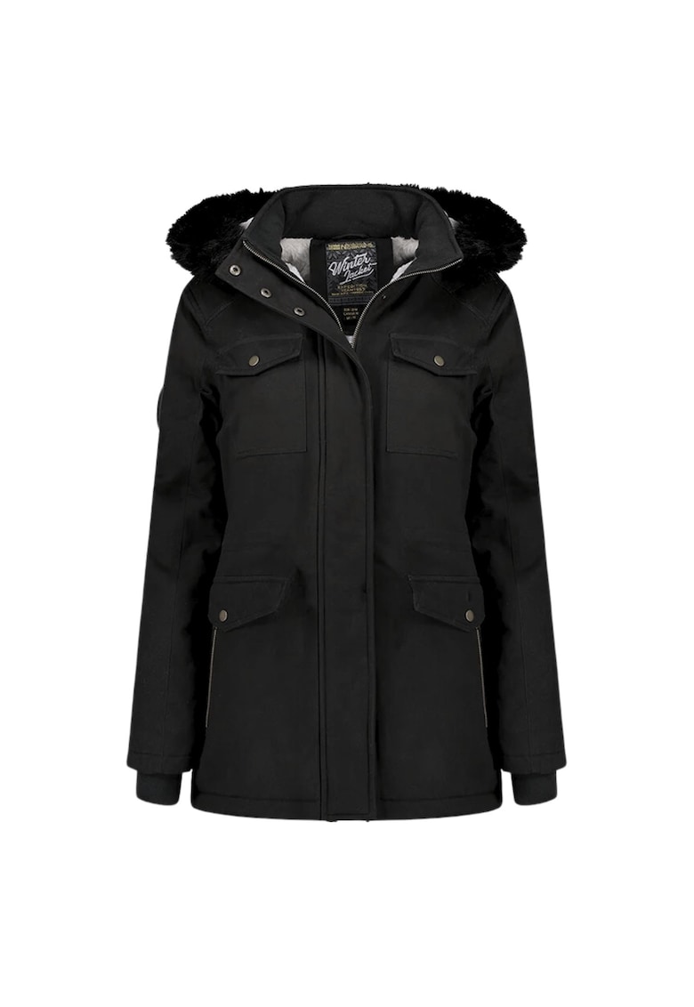 Geaca parka cu buzunare multiple Celest -