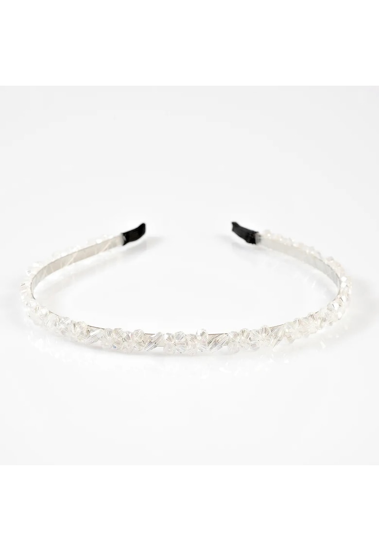 Bentita argintie cu pietre stralucitoare albe -  Paris