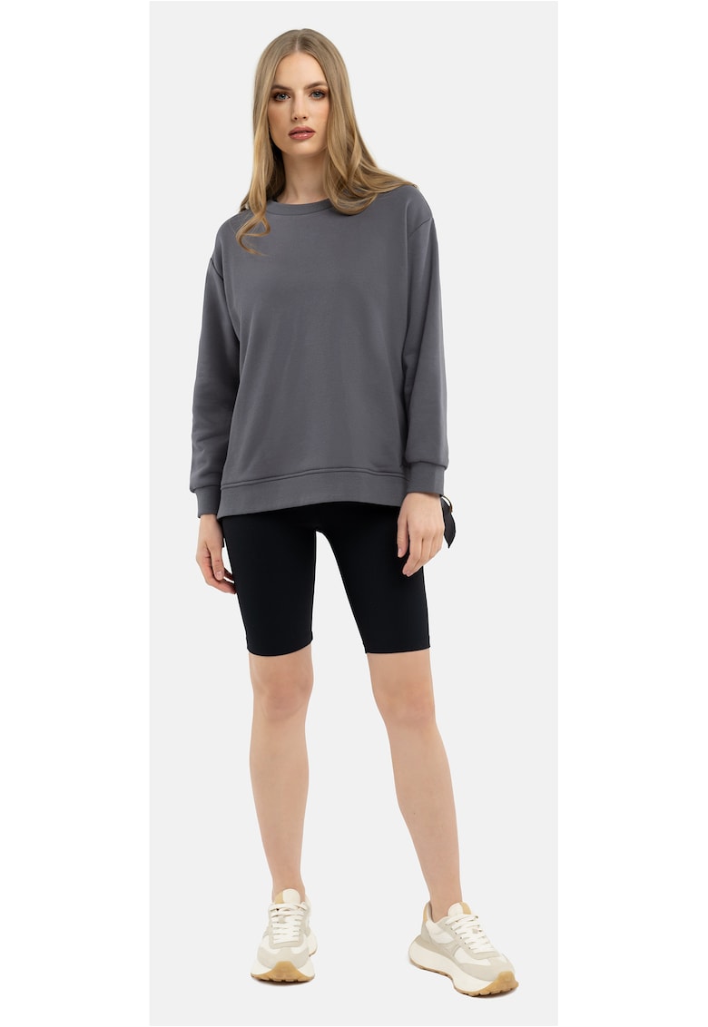 Colanti scurti pentru femei M-Zone - negri - cu nervuri - Negru