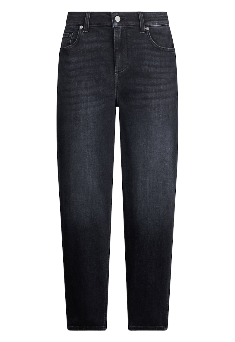 Blugi mom-fit crop - Gri antracit