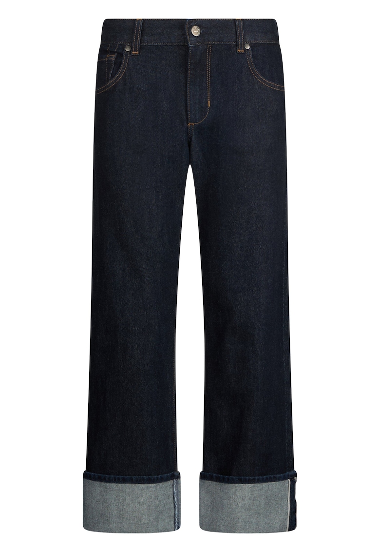 Blugi drepti cu terminatie rasucita