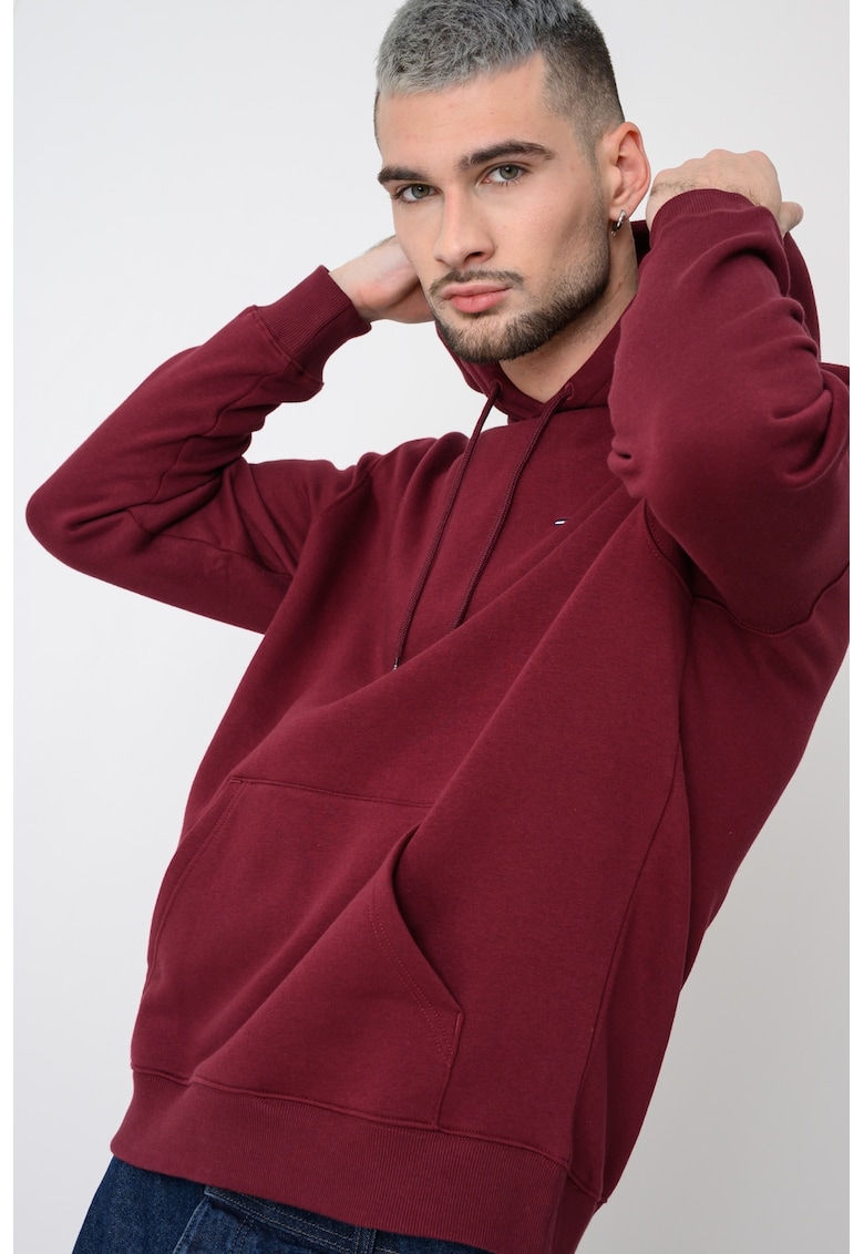 Hanorac regular fit cu buzunar kangaroo