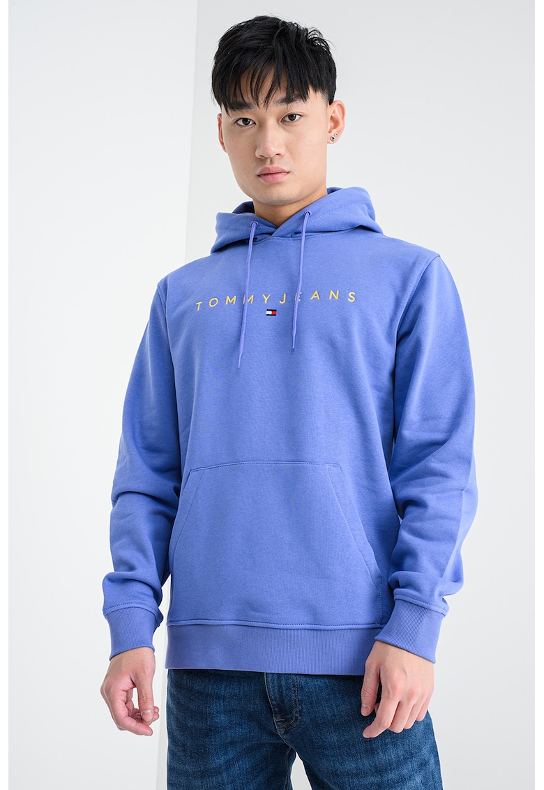 Hanorac din amestec de bumbac cu logo brodat