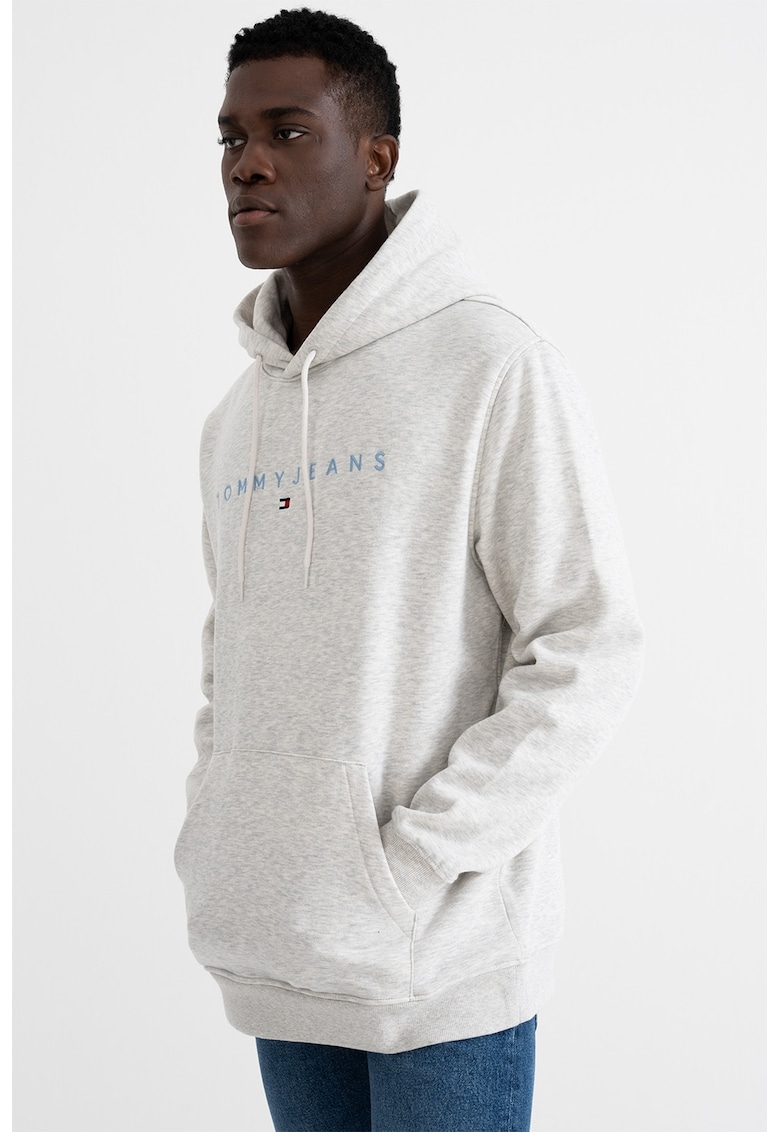 Hanorac din amestec de bumbac cu logo brodat