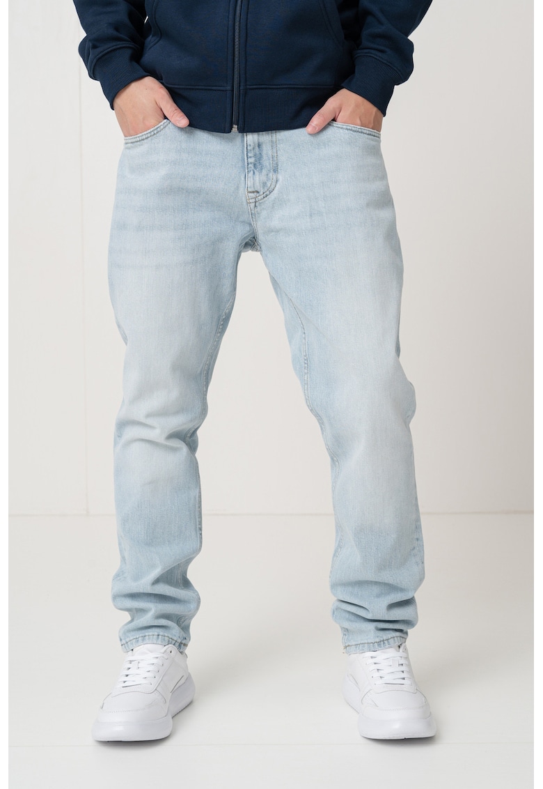 Blugi slim fit cu aspect decolorat Scanton