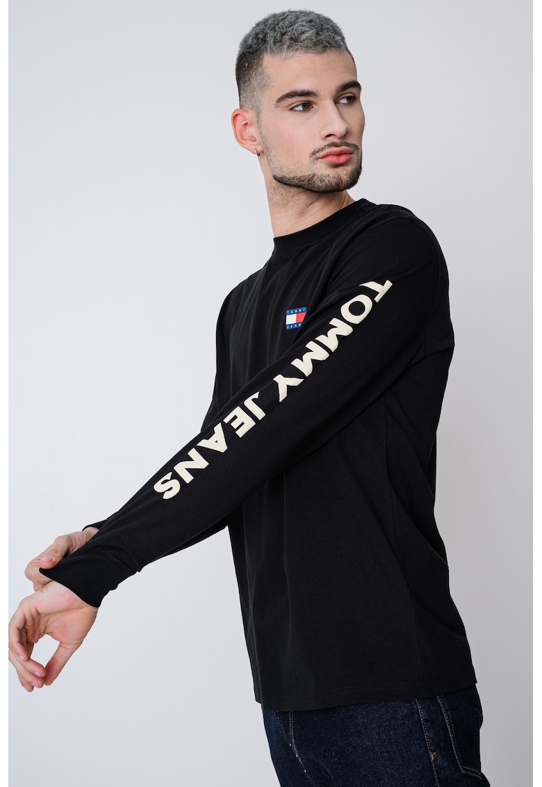 Bluza regular fit cu imprimeu logo