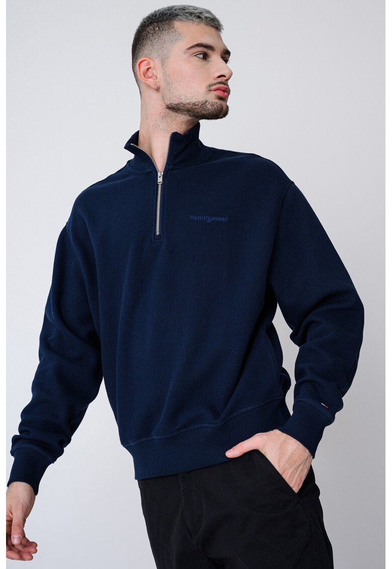 Bluza de trening de bumbac cu logo discret