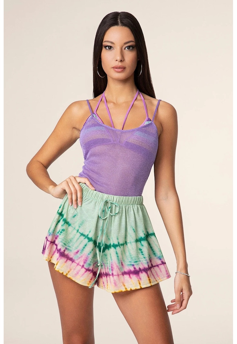 Pantaloni scurți de plajă cu elastic în talie - Pantaloni scurți de plajă cu elastic în talie -