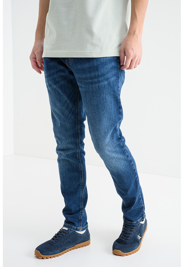 Blugi slim fit - Albastru inchis