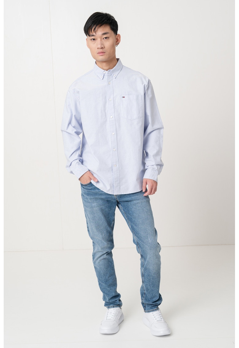 Camasa din bumbac organic cu maneci cazute