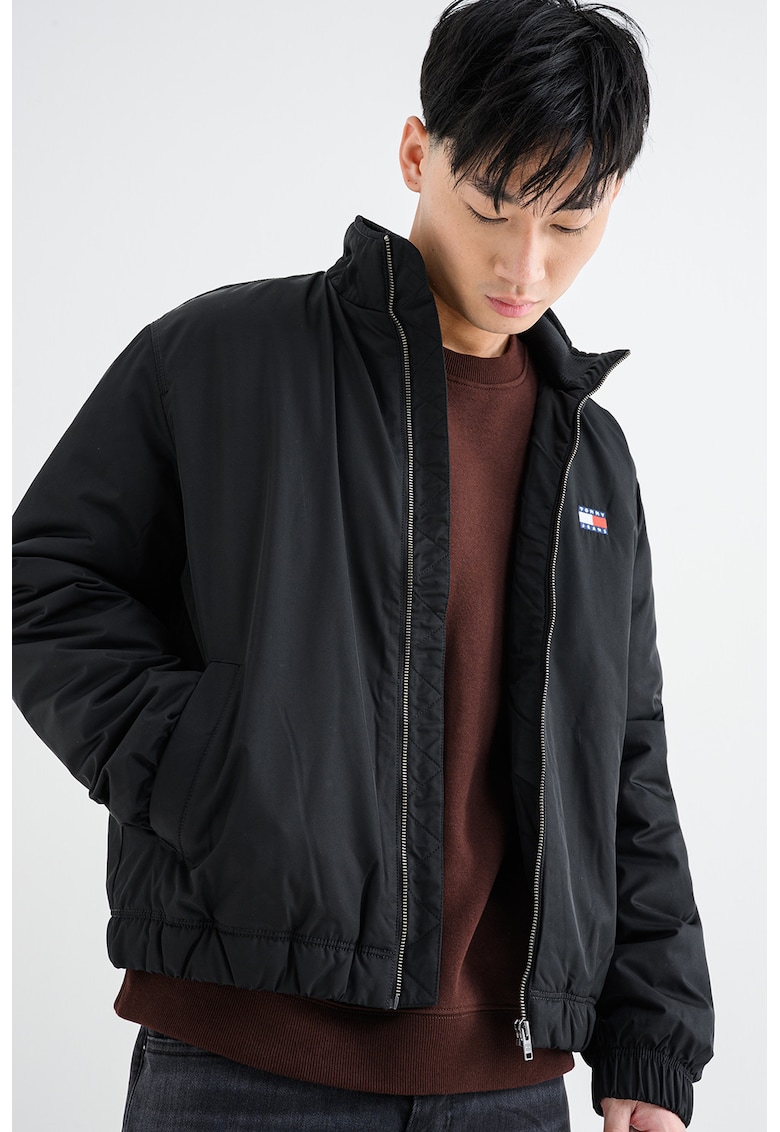 Jacheta cu guler cu fermoar