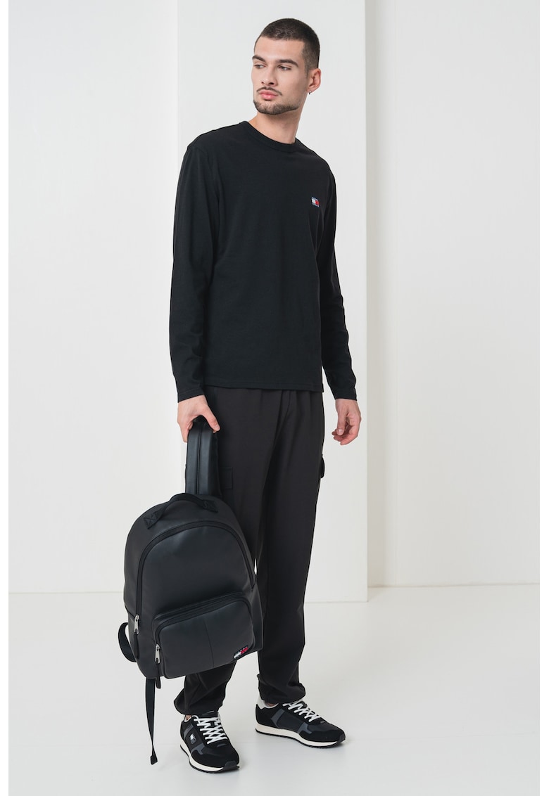 Bluza cu decolteu la baza gatului si detaliu logo