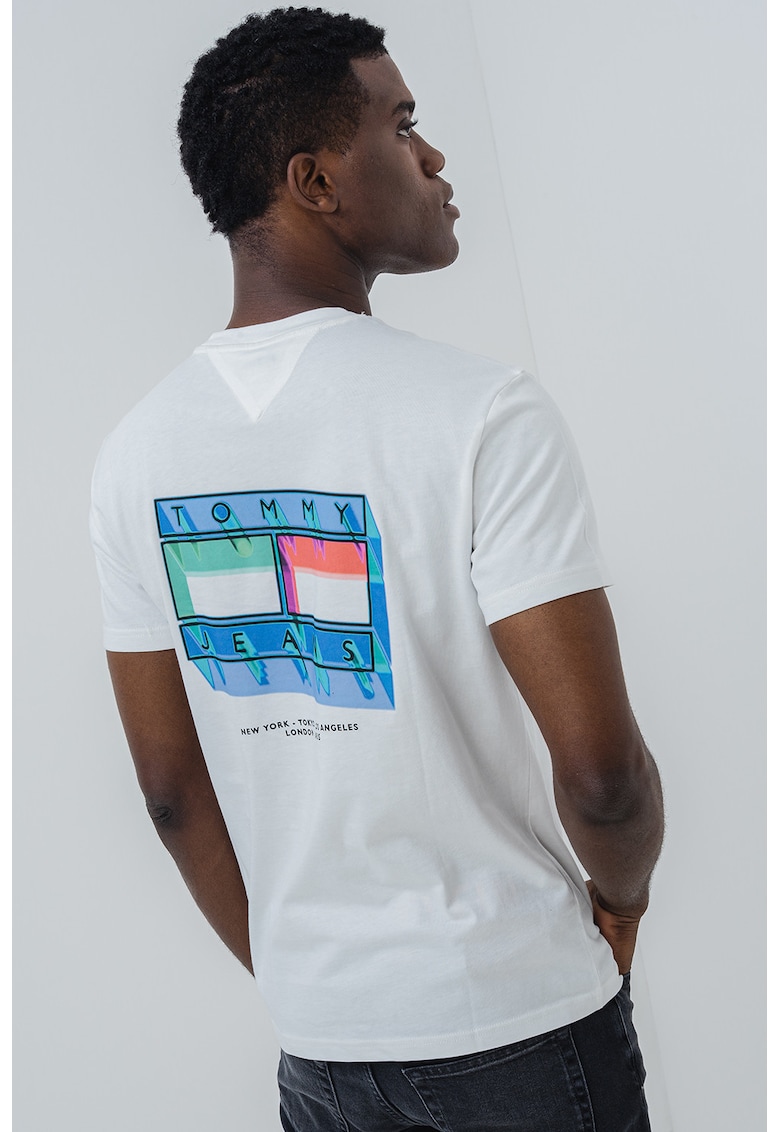 Tricou din bumbac cu imprimeu pe partea din spate